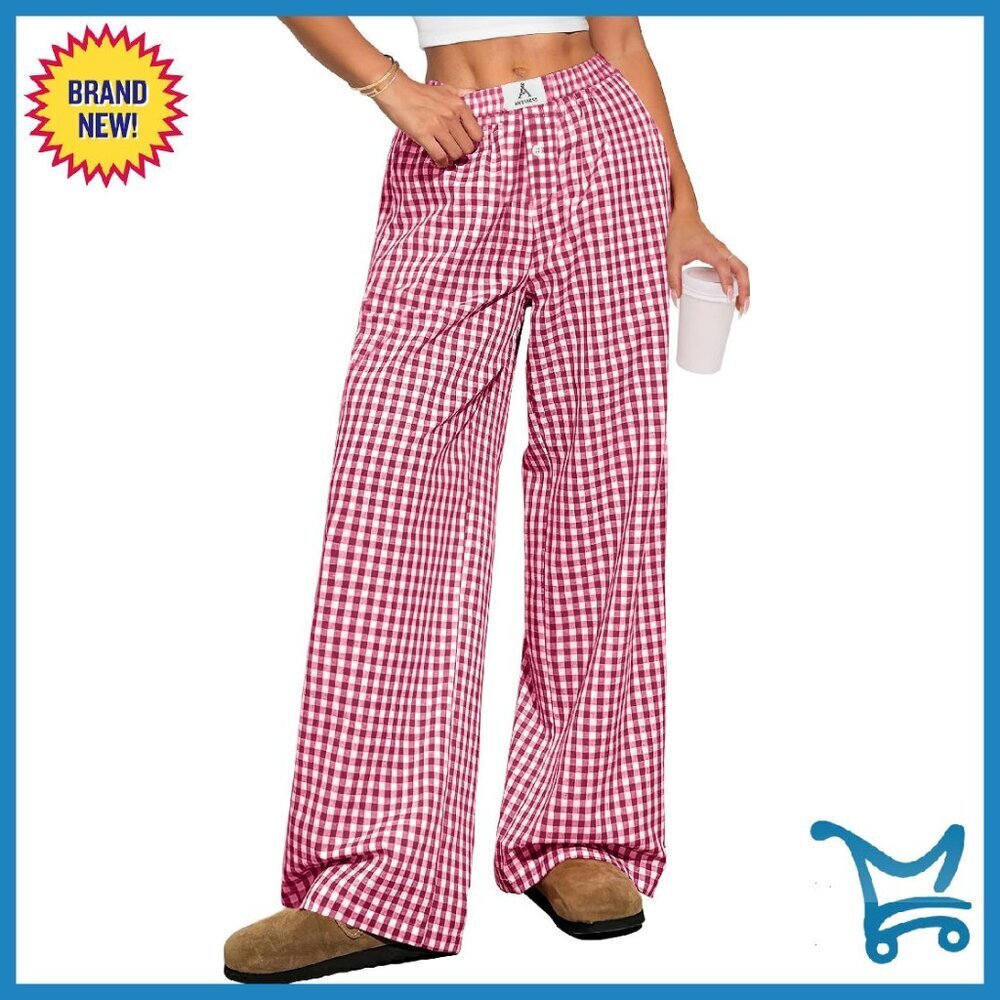 Women's Striped Lounge Pants with Pockets Comfy Pajama Bottoms